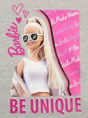 Character Grey 100% Cotton Barbie 'Be Unique' T-Shirt - Image 5 of 5
