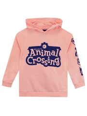 Character Pink Animal Print Crossing Hoodie - Image 1 of 5