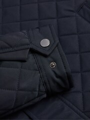 Ted Baker Blue Finnich Diamond Quilt Funnel Jacket - Image 7 of 7