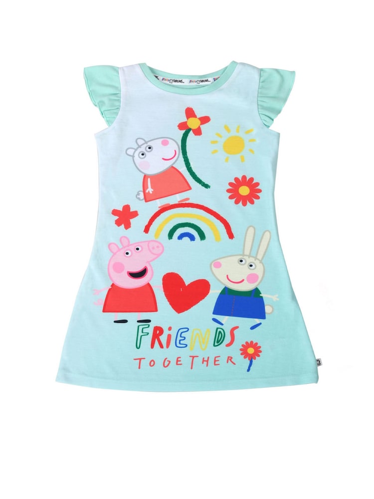 Brand Threads Blue Peppa Pig Girls Nightie - Image 1 of 3