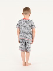 Brand Threads Grey Marvel Boys Short Pyjama Set - Image 2 of 5