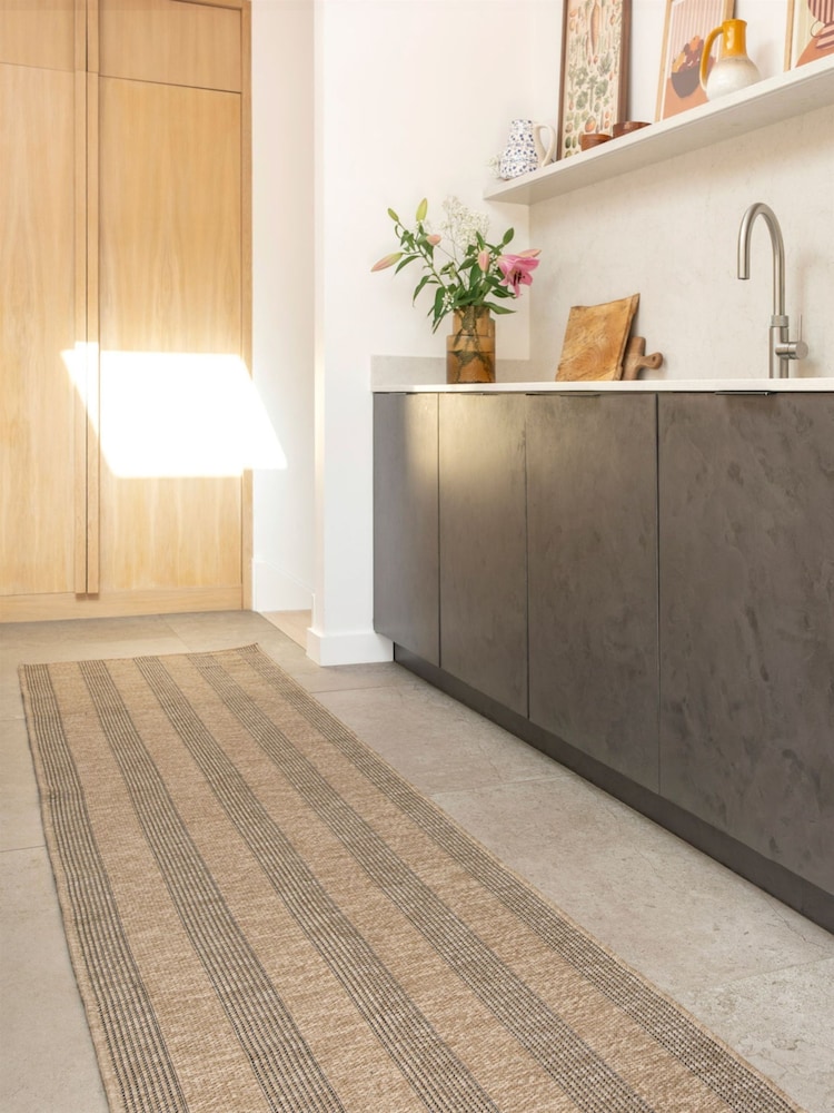 kukoon Beige Washable Leni Striped Runner - Image 1 of 6