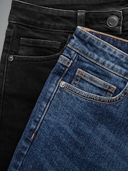 The Set Black/Blue 2 Pack Denim Skinny Jeans - Image 9 of 9