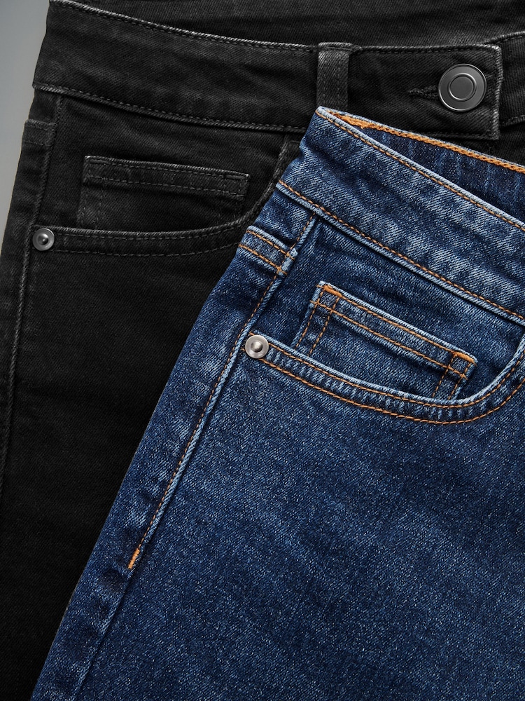 The Set Black/Blue 2 Pack Denim Skinny Jeans - Image 9 of 9