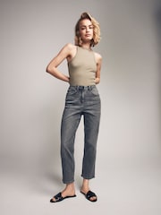 The Set Grey/Light Blue 2 Pack Denim Straight Leg Jeans - Image 2 of 9