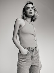 The Set Grey/Light Blue 2 Pack Denim Straight Leg Jeans - Image 3 of 9