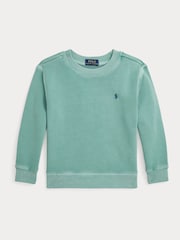 Polo Ralph Lauren Boy Mint Green French Terry Sweatshirt - Image 1 of 2