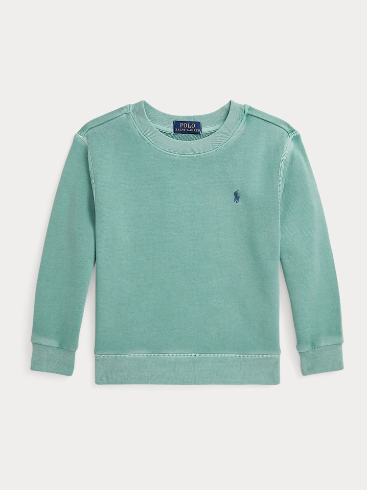 Polo Ralph Lauren Boy Mint Green French Terry Sweatshirt - Image 1 of 2