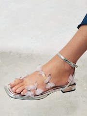 Silver Forever Comfort® Butterfly Sandals - Image 2 of 6