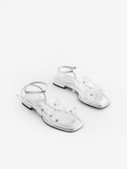 Silver Forever Comfort® Butterfly Sandals - Image 3 of 6