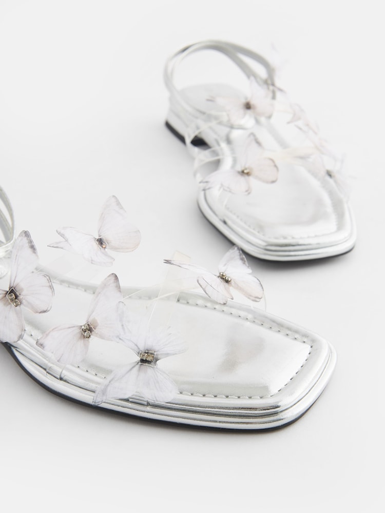 Silver Forever Comfort® Butterfly Sandals - Image 6 of 6