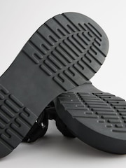 Black Webbing Chunky Sandals - Image 9 of 9