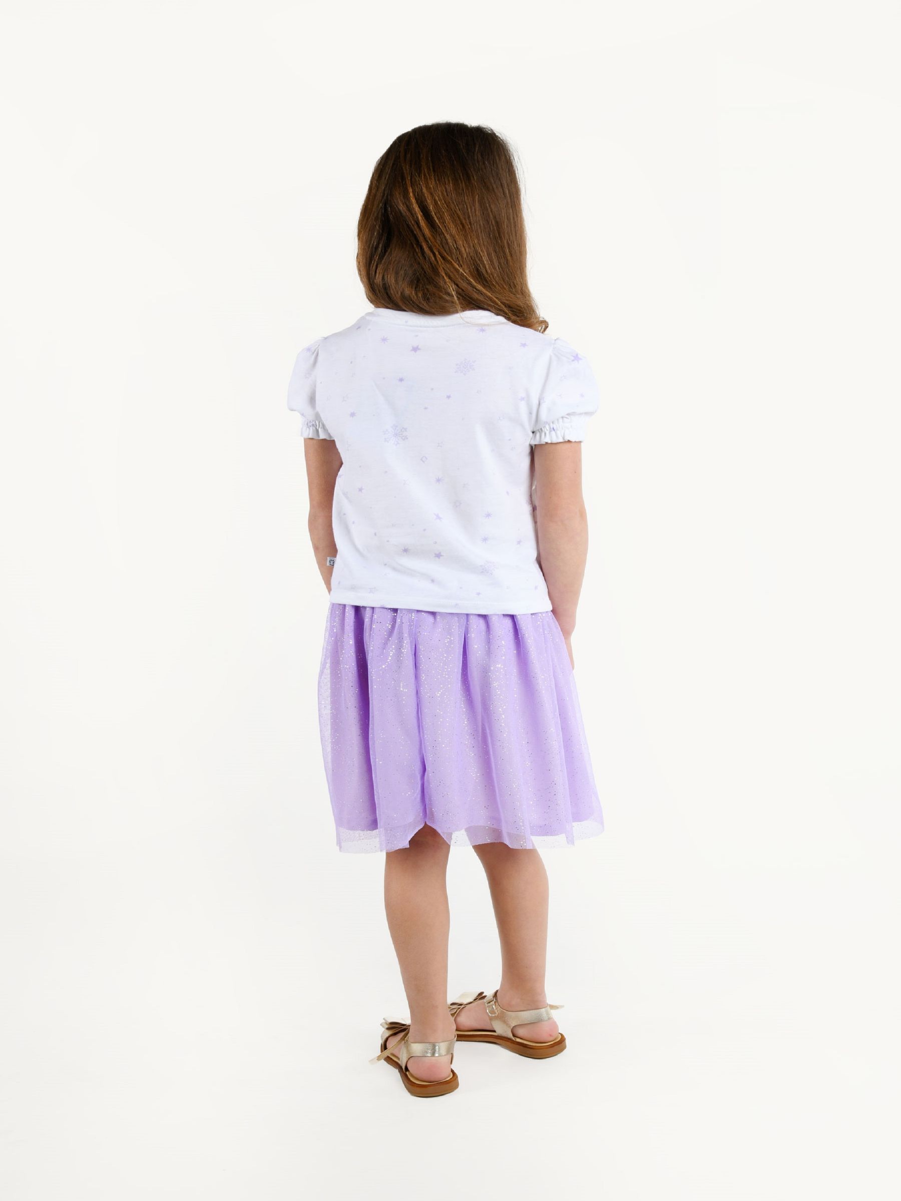 Buy Brand Threads Purple Disney Frozen Girls T Shirt and Skirt Set from Next Luxembourg