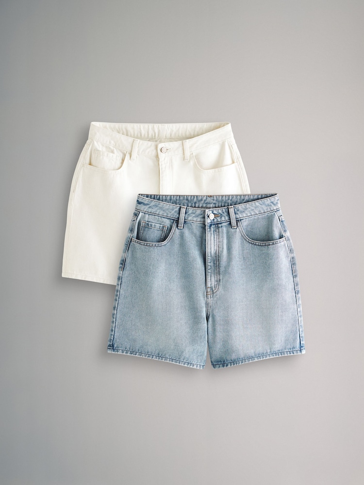 The Set Mom Denim-Shorts aus 100 % Baumwolle 2er-Pack - Bild 2 von 10 The Set Mom Denim-Shorts aus 100 % Baumwolle 2er-Pack - Bild 2 von 10