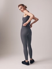 The Set Black/Grey 2 Pack Seamless Ribbed High Waist Leggings - Image 6 of 9