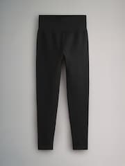 The Set Black/Grey 2 Pack Seamless Ribbed High Waist Leggings - Image 8 of 9