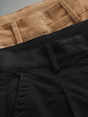 The Set Black/Nude 2 Pack Chino Trousers - Image 10 of 11