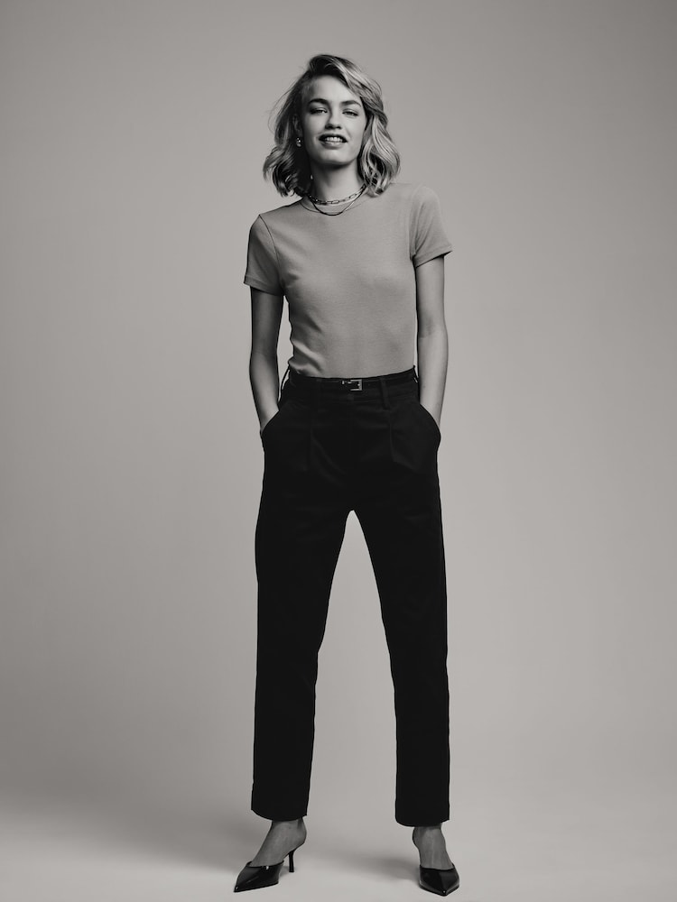 The Set Black/Nude 2 Pack Chino Trousers - Image 2 of 11