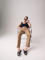 The Set Black/Nude 2 Pack Chino Trousers - Image 7 of 11