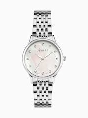 Accurist Ladies Silver Tone Dress Stainless Steel Bracelet 28mm Watch - Image 1 of 6