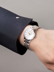 Accurist Ladies Silver Tone Dress Stainless Steel Bracelet 28mm Watch - Image 6 of 6