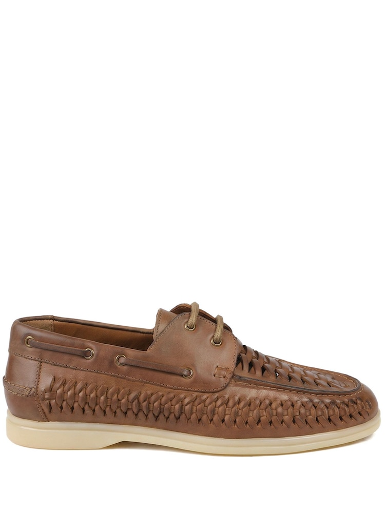 Jones Bootmaker Tan Percey Leather Moccasin Shoes - Image 1 of 5 Jones Bootmaker Tan Percey Leather Moccasin Shoes - Image 1 of 5