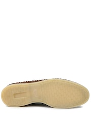 Jones Bootmaker Tan Percey Leather Moccasin Shoes - Image 5 of 5