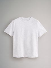 The Set Black/Grey/White/Stripe 4 Pack 100% Cotton Short Sleeved Relaxed T-Shirts - Image 10 of 11