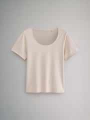 The Set Black/Brown/Neutral/Nude/White 5 Pack Slouch Short Sleeve T-Shirt - Image 11 of 13