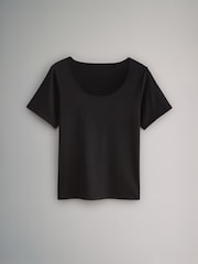 The Set Black/Brown/Neutral/Nude/White 5 Pack Slouch Short Sleeve T-Shirt - Image 12 of 13