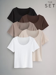 The Set 5 Pack Slouch Short Sleeve T-Shirt - Slika 14 iz 14