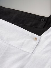 The Set – 2er-Pack Shell-Tops aus Leinenmischung - Bild 9 von 9