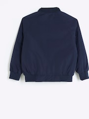 River Island Blue Boys Nylon Bomber Jacket - Image 3 of 5