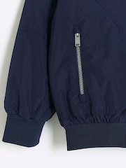 River Island Blue Boys Nylon Bomber Jacket - Image 4 of 5