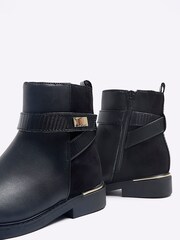 River Island Black Girls Riding Boots - Image 1 of 5