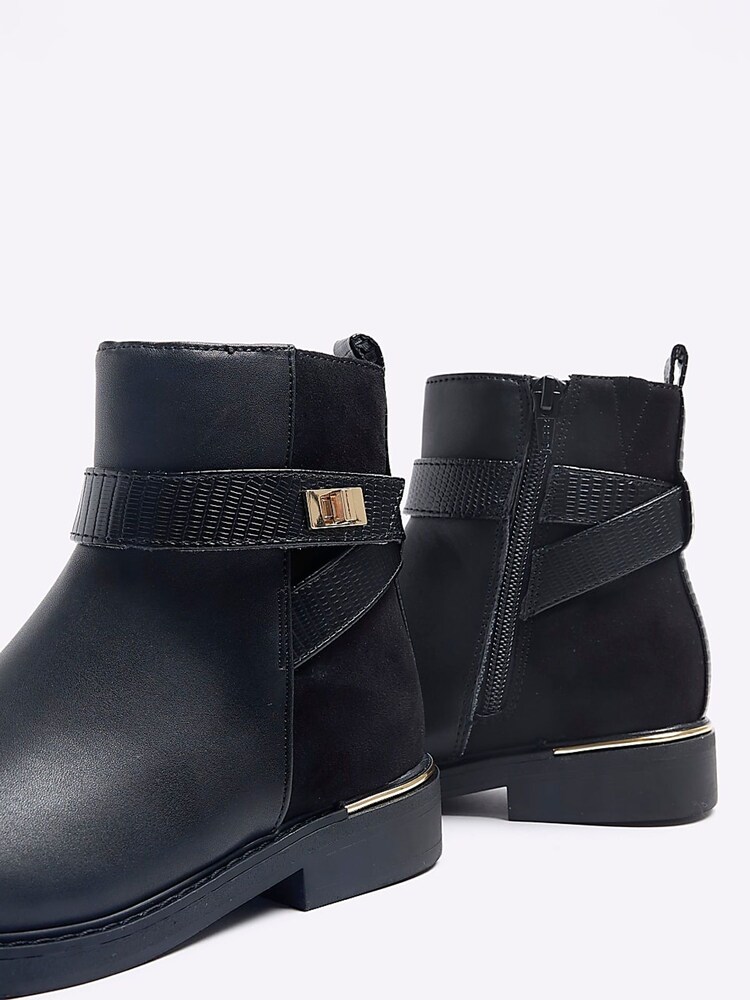 River Island Black Girls Riding Boots - Image 1 of 5