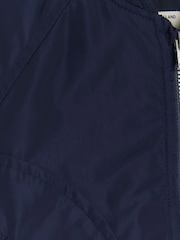 River Island Dark Blue Boys Nylon Bomber Jacket - Image 6 of 6