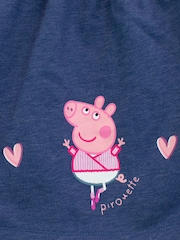 Character Pink 100% Cotton Peppa Pig Pinafore Dress and Long Sleeve Aop Top - Image 3 of 4