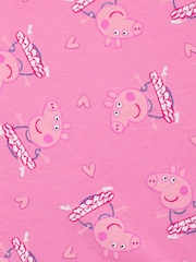 Character Pink 100% Cotton Peppa Pig Pinafore Dress and Long Sleeve Aop Top - Image 4 of 4