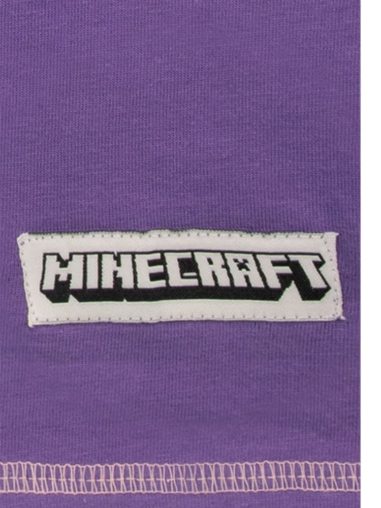 Character Purple Minecraft Build Explore Create T-Shirt and Leggings Set - Image 5 of 5