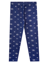 Character Grey Frozen 2 Long Sleeve Top & Leggings Elsa Snowflakes - Image 3 of 6