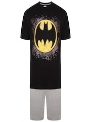 Brand Threads Black Mens Star Wars 100% Cotton Short Pyjamas Set - Image 1 of 6