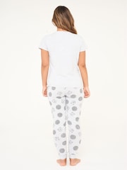 Brand Threads White Disney Winnie the Pooh Ladies Pyjama Set - Image 2 of 3