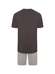Brand Threads Grey Mens Star Wars 100% Cotton Short Pyjamas Set - Image 2 of 4