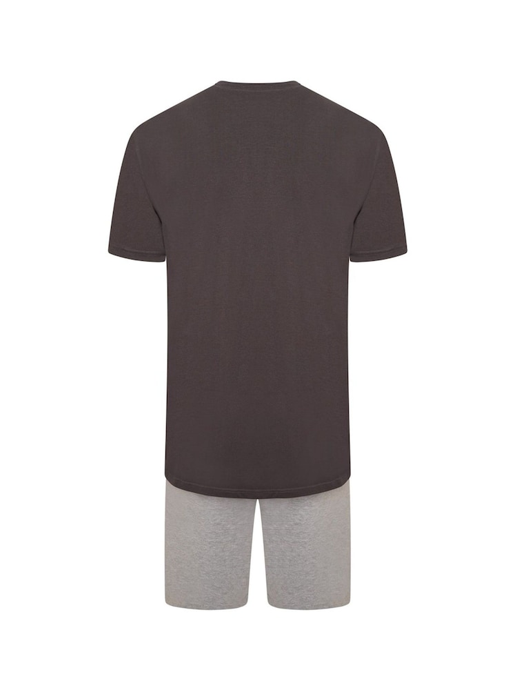 Brand Threads Grey Mens Star Wars 100% Cotton Short Pyjamas Set - Image 2 of 4