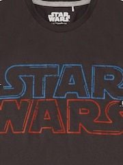 Brand Threads Grey Mens Star Wars 100% Cotton Short Pyjamas Set - Image 4 of 4
