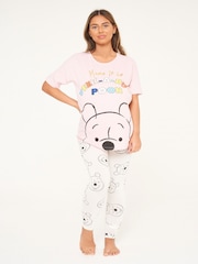 Brand Threads Pink Disney Winnie The Pooh Maternity Pyjamas - Image 1 of 3