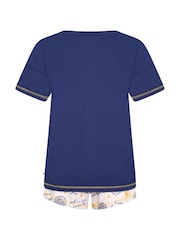Brand Threads Blue Harry Potter Ladies Short Pyjama Set - Image 5 of 5