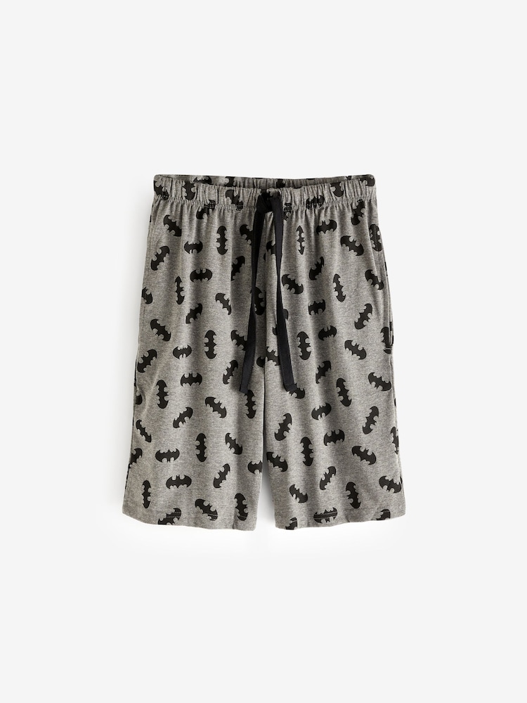 Brand Threads Jet Black Mens 100% Cotton Star Wars Mandalorian Short Pyjamas Set - Image 3 of 3