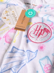 Brand Threads White Harry Potter Girls Hooded All-In-One - Image 4 of 4
